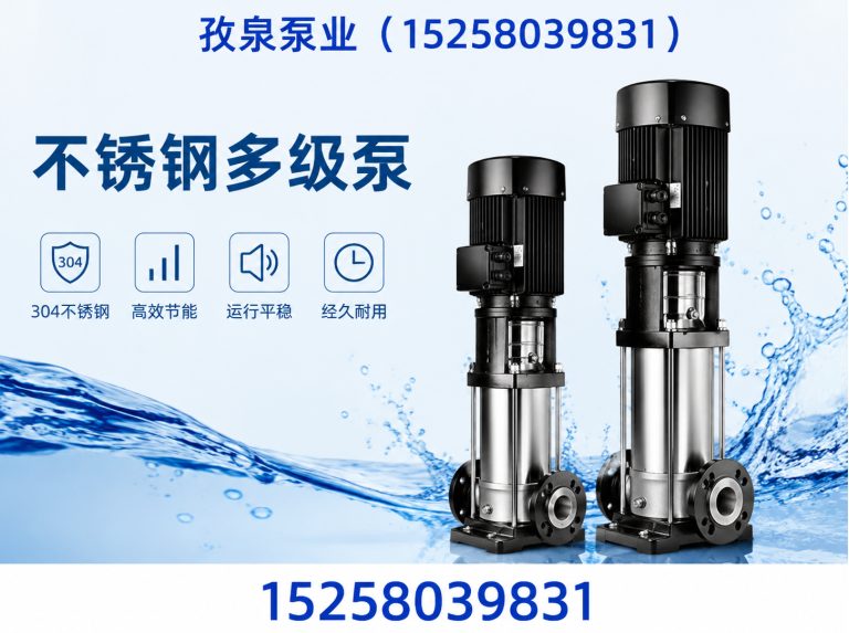 永嘉县不锈钢多级泵展示图
